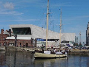 a second visiting tall ship in Canning half-tide dock, in front of the excellent Liverpool Museum