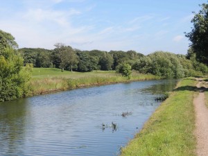 Leeds and Liverpool canal above Wigan