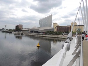 Salford Quays: large, open, and mostly unused (access very difficult by narrowboat) A real pity...