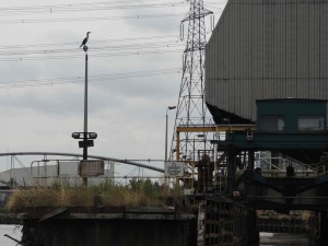 Ferrybridge power station where a large fire occurred just after we passed