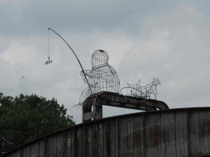 sculpture on bridge below York