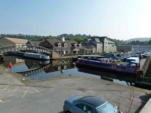 Aspley basin in Huddersfield. Note the sky!