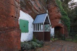 sandstone cliff houses near Kinver