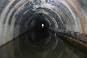 Shortwood tunnel, racing along with Pat at the helm