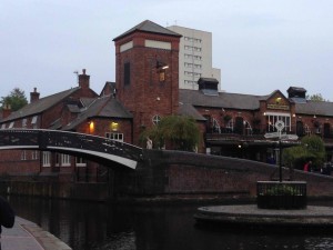 junction of the canals in central Birmingham