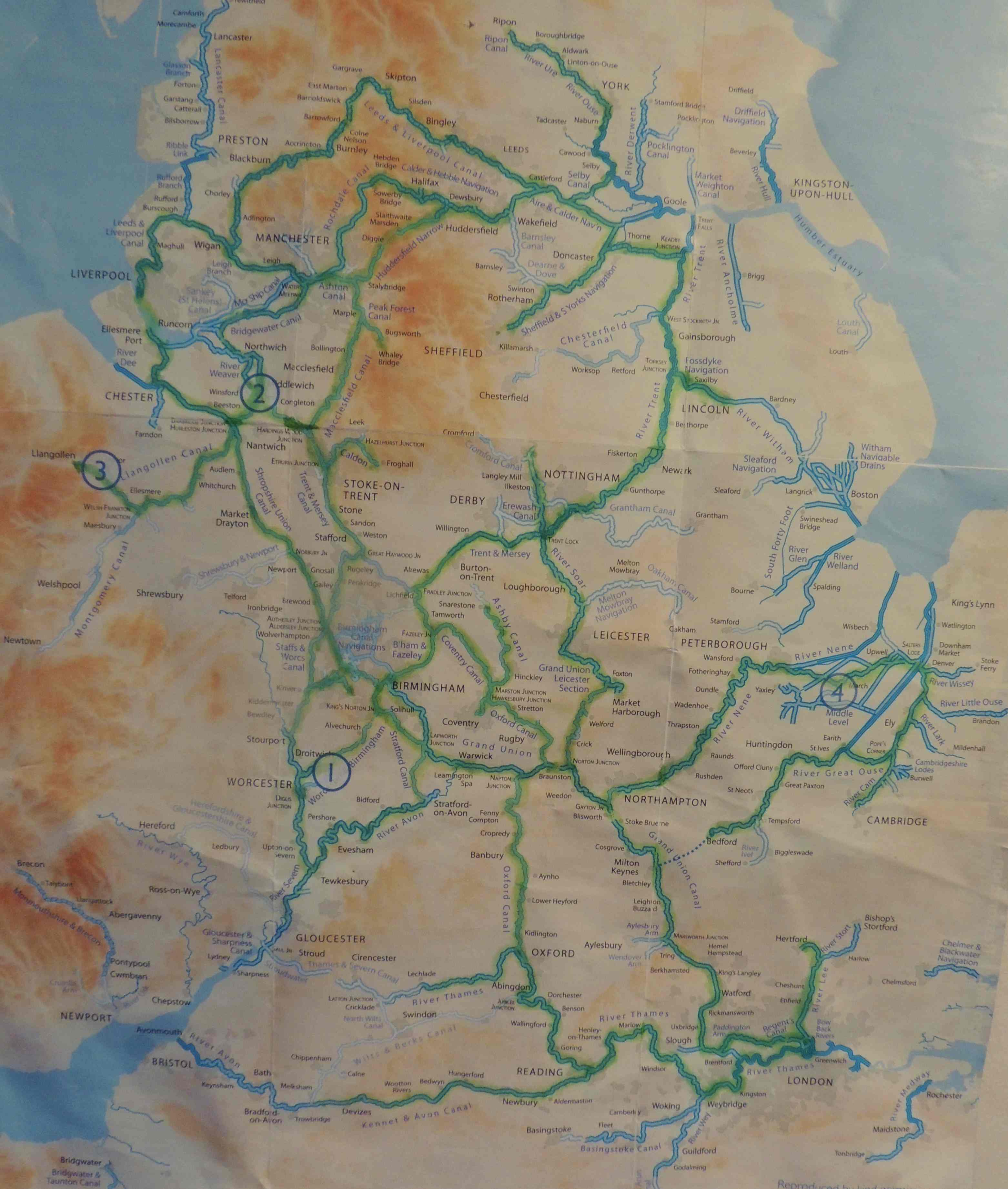 green shows the waterways I've explored