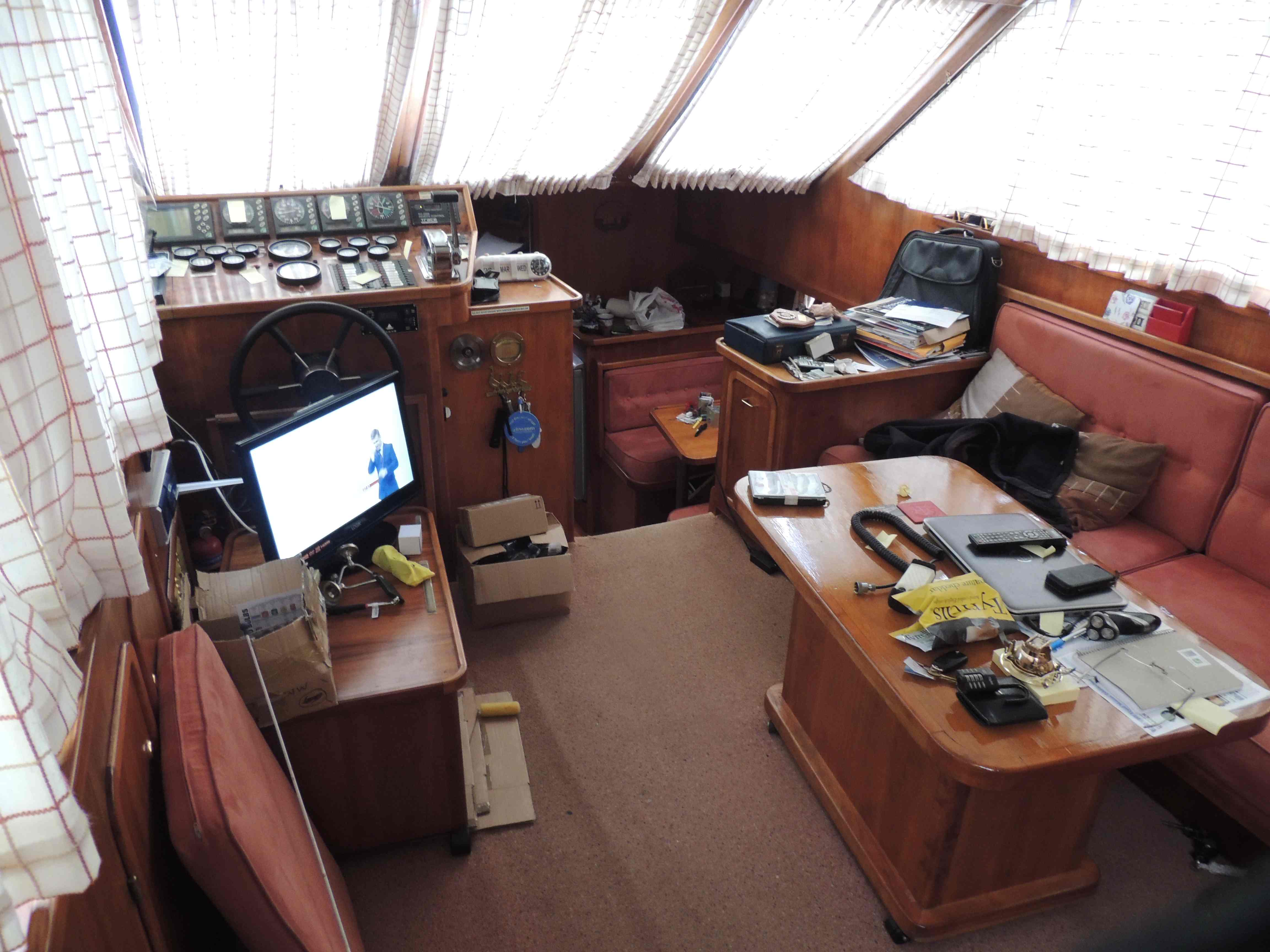 lounge and lower helm