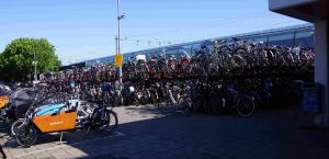 commuter parking lot in Weesp