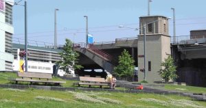 the northern approaches of the John Frost Brug, where the British tried to capture the bridge