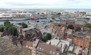 Dunkerque harbour from the belltower