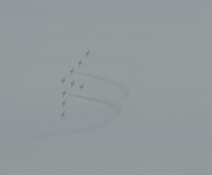 RAF Red Arrows over Weymouth and Portland Harbour