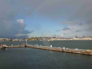 a special autumn day in Plymouth Harbour.